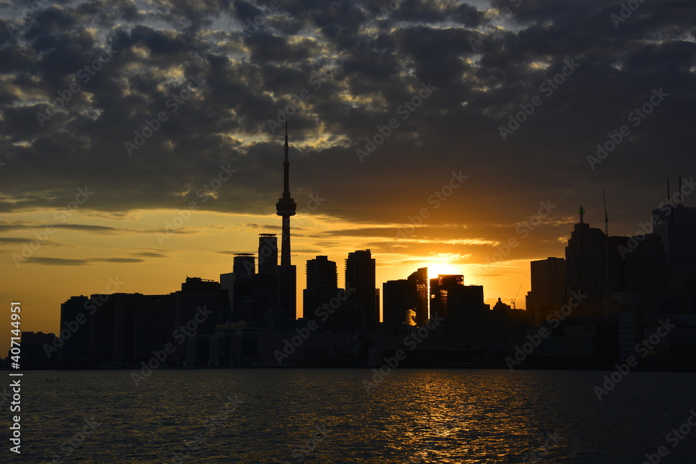 Toronto Skyline, sunset time