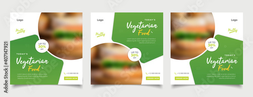 social media instagram post template. Suitable for Social Media Post Restaurant and culinary Promotion.