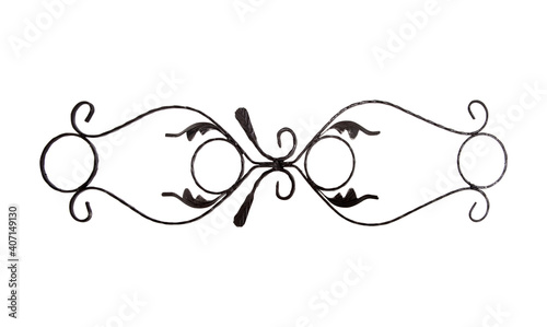 Photography door and window wrought iron decorations