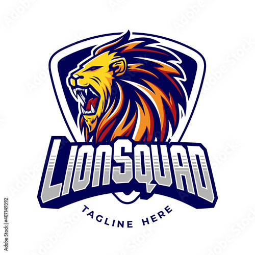 lion vector illustration logo