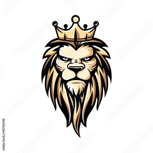 lion vector illustration logo