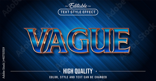 Editable text style effect - Vague text style theme.