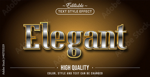 Editable text style effect - Elegant text style theme. photo