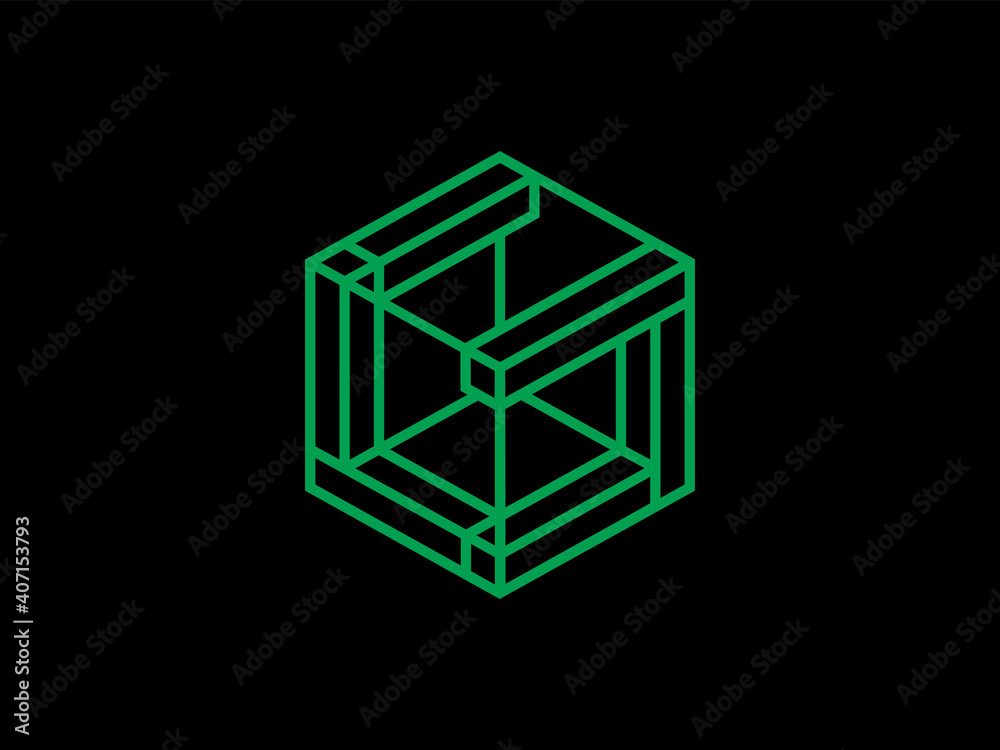 Modern professional logo monogram G in geometric style Modern professional logo monogram G in geometric style