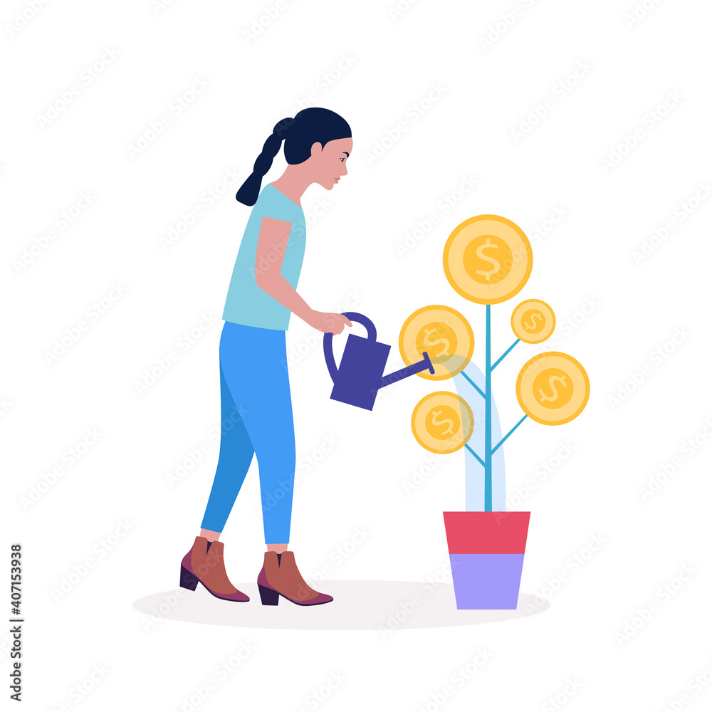 Business investment concept Business investment concept
