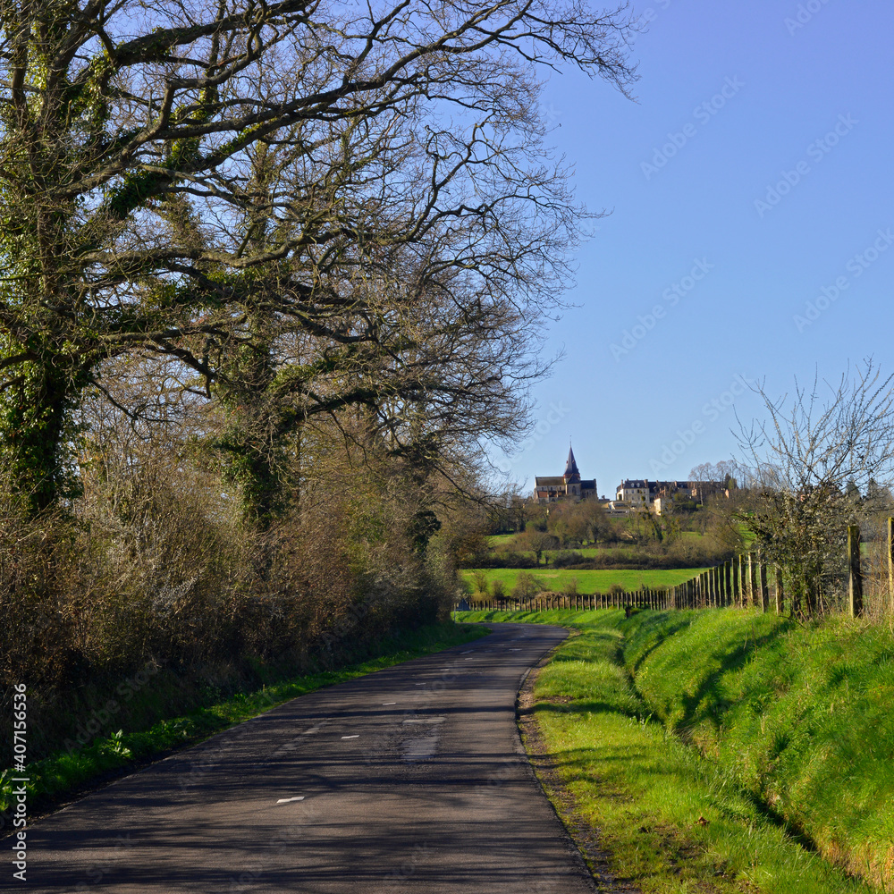 Carré Beaumont-en-Auge (14950) au bout de la route, département du Calvados en région Normandie, France Carré Beaumont-en-Auge (14950) au bout de la route, département du Calvados en région Normandie, France