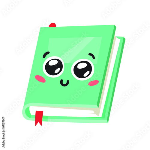 Cartoon drawing set of book for Student emoji. Hand drawn emotional schoolbook object. Actual Vector illustration character. Creative  art work