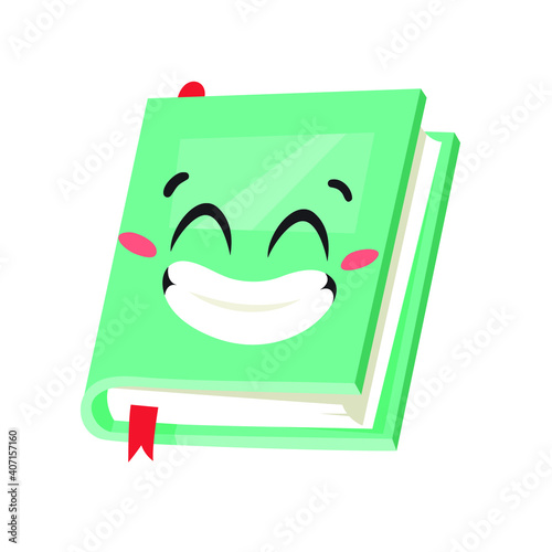 Cartoon drawing set of book for Student emoji. Hand drawn emotional schoolbook object. Actual Vector illustration character. Creative  art work