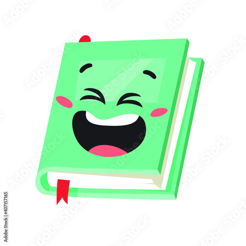 Cartoon drawing set of book for Student emoji. Hand drawn emotional schoolbook object. Actual Vector illustration character. Creative  art work
