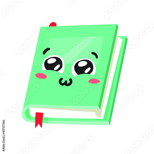Cartoon drawing set of book for Student emoji. Hand drawn emotional schoolbook object. Actual Vector illustration character. Creative  art work