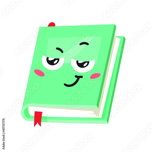 Cartoon drawing set of book for Student emoji. Hand drawn emotional schoolbook object. Actual Vector illustration character. Creative  art work