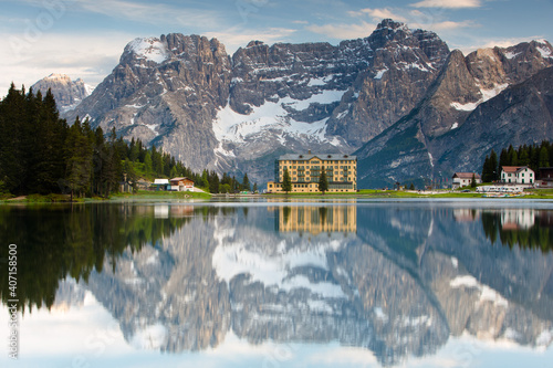 Mountain lake in Italy
