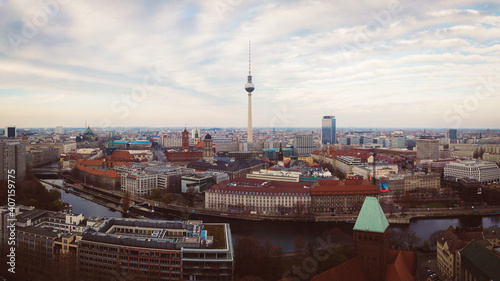 Berlin-Mitte, Fernsehturm, Luftbild