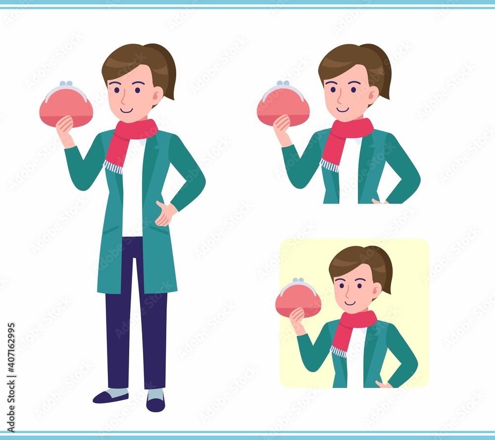 Young woman in a cardigan