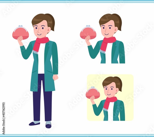 Young woman in a cardigan