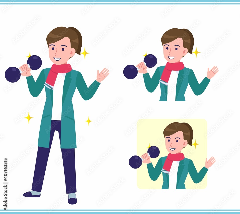 Young woman in a cardigan