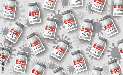 vaccine background. Vaccination concept. Health care and protection. Vector illustration