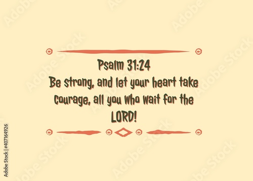 Hand written english font of biblical verse