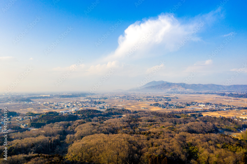 つくば市内の街並み（宍塚大池）　茨城県