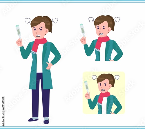 Young woman in a cardigan