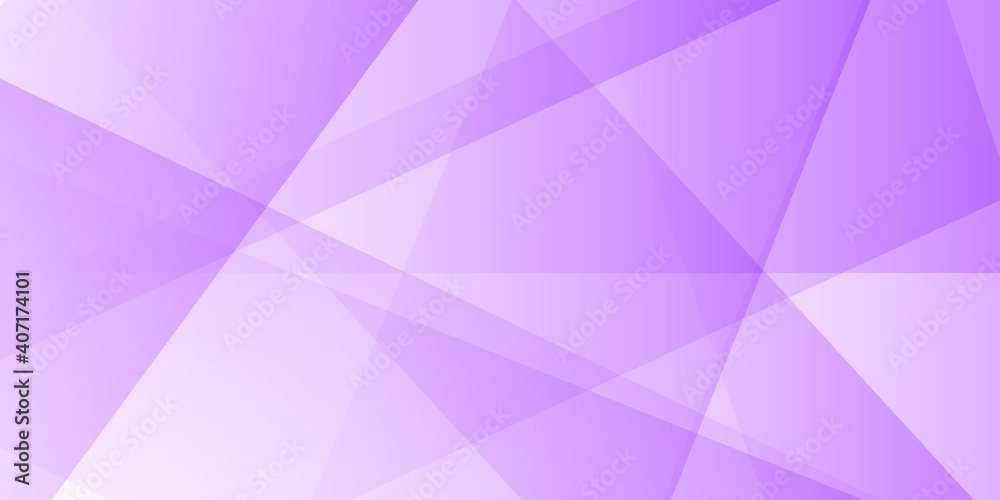 Fototapeta Banner background with pastel purple low poly design vector horizontal purple banner