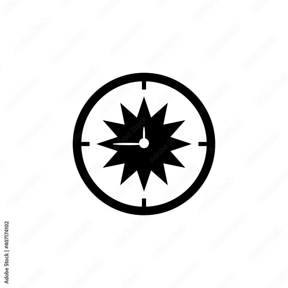 Simple morning or afternoon hour symbol or icon in black Simple morning or afternoon hour symbol or icon in black