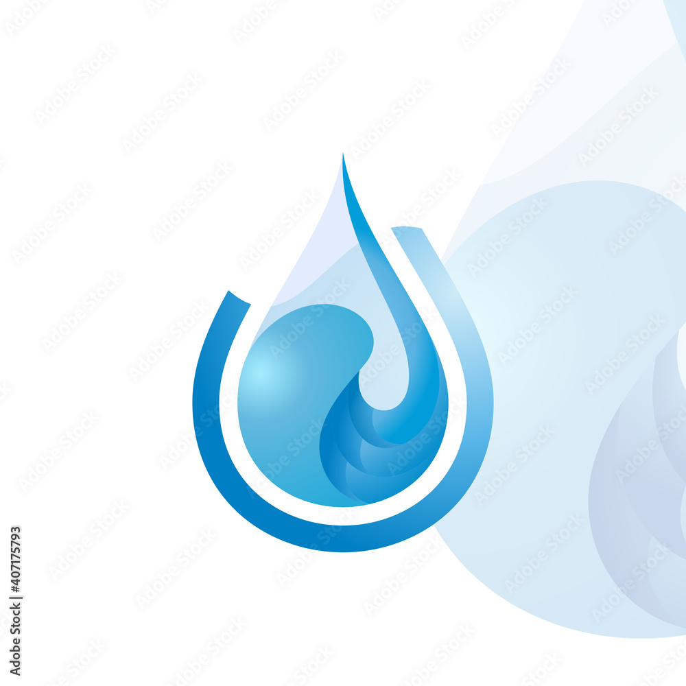 luxury and simple water drop vector logo luxury and simple water drop vector logo