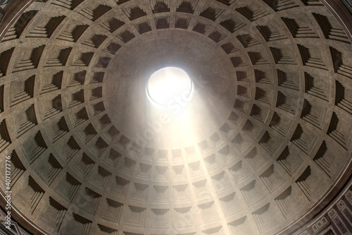 Obraz na płótnie Kuppel des Pantheon in Rom w salonie