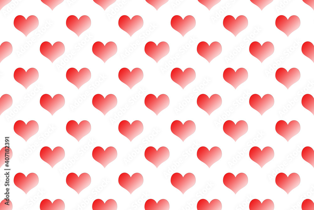Seamless pattern of red hearts on a white background. Background for Valentines Day. Pattern for gift wrapping paper Seamless pattern of red hearts on a white background. Background for Valentines Day. Pattern for gift wrapping paper