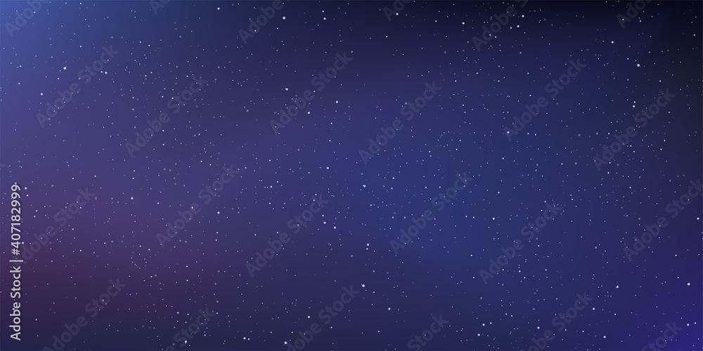A high quality background galaxy illustration with stardust and stars illuminating the space.