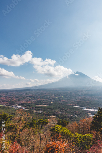 展望台からみえる山の景色