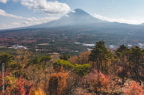 展望台からみえる山の景色