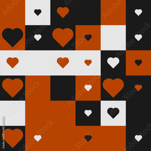 seamless pattern with heart...