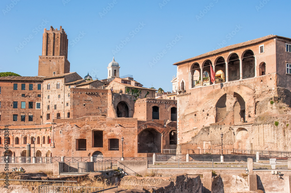 Trajansmärkte am Trajansforum in Rom