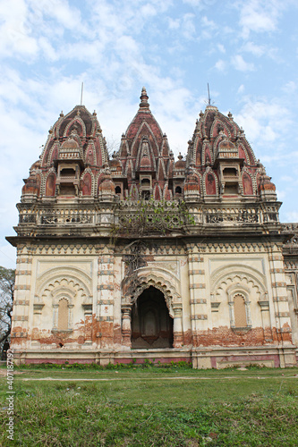 Durga temple , Rajnagar palatial complex ruins, Bihar, india. photo