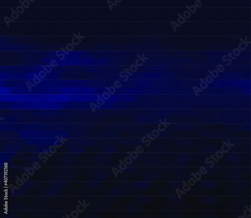 dark blue abstract geometric background.  Blue Grid Mosaic Background