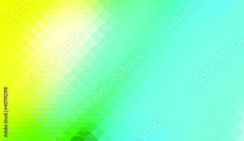 turquoise yellow abstract geometric background.  turquoise yellow Grid Mosaic Background