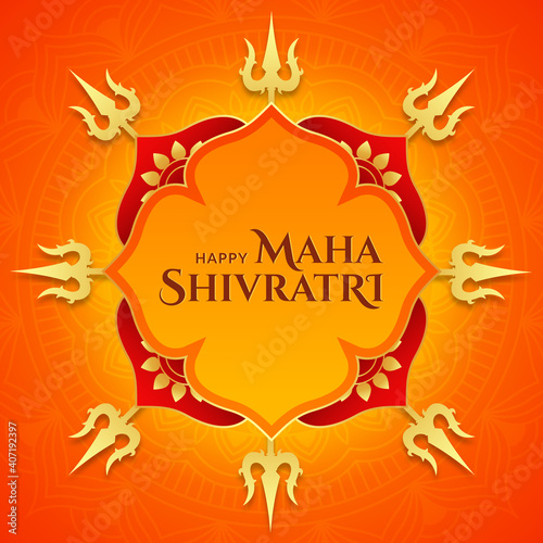 Maha shivratri Lord Shivas Trishul  Background 