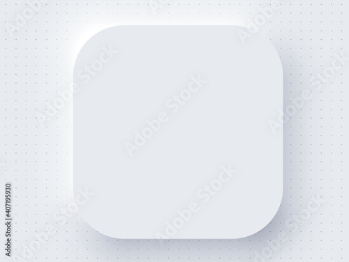 Application Realistic Apple Icon Blank Template Mockup White photo