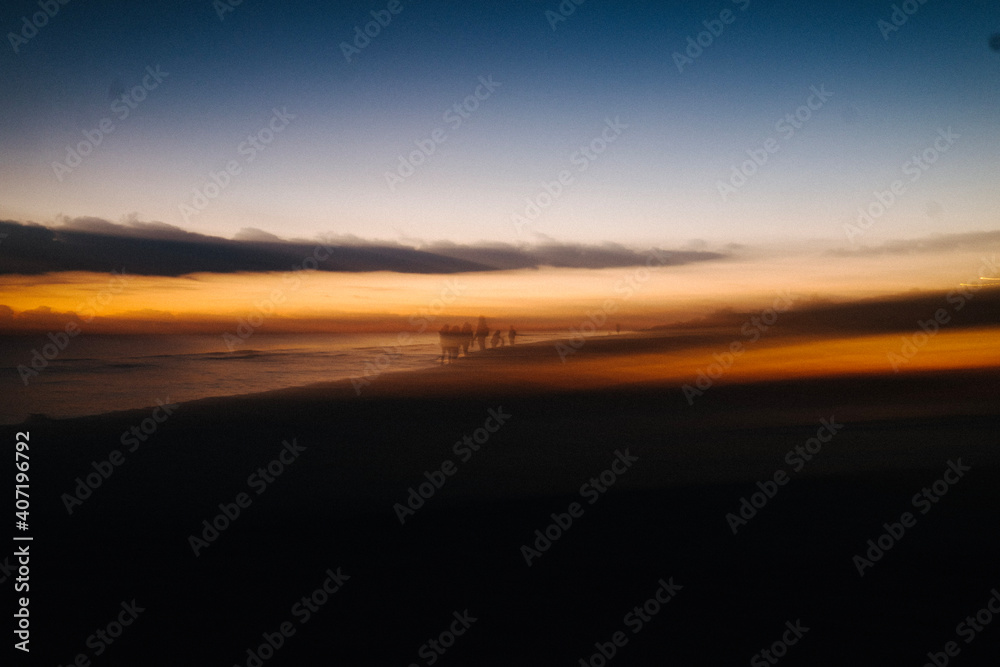 Beach at sunset