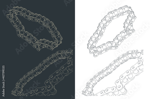 Chain for a chain transmission