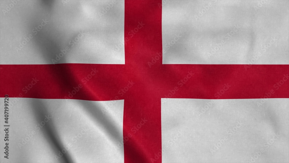 England flag, waving in wind. 3d illustration England flag, waving in wind. 3d illustration