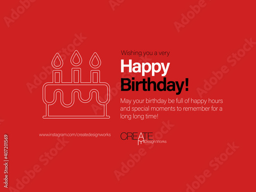 Minimal Corporate Birthday Greeting Card