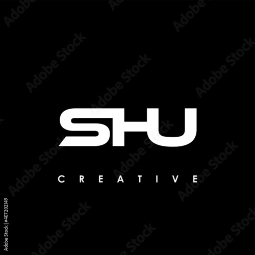 SHU Letter Initial Logo Design Template Vector Illustration	
