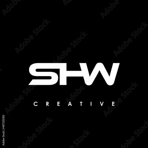 SHW Letter Initial Logo Design Template Vector Illustration	
 photo