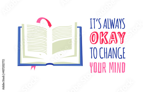 Cartoon drawing book for Student and Quote. Hand drawn school object and Text. Actual Vector illustration about Reading. Creative art work 