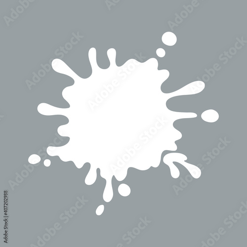vector illustration of a splash of water. Splash and blot design, shape creative illustration. white milk splash and blot. milk drop.