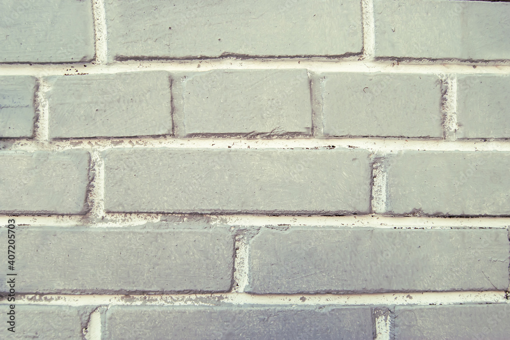 Obraz premium The texture of an old dirty white brick wall. Close-up.