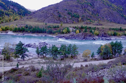 Beautiful natural places, picturesque mountains, gorges, turbulent river, active tourism.