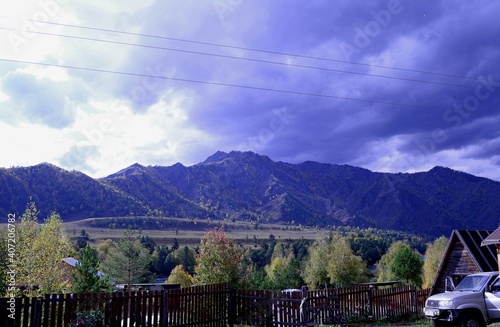 Beautiful natural places, picturesque mountains, gorges, turbulent river, active tourism.